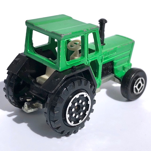 Majorette Mini Tractor 208 green diecast vintage 1990s France 1:65 farm vehicle - Picture 7 of 15